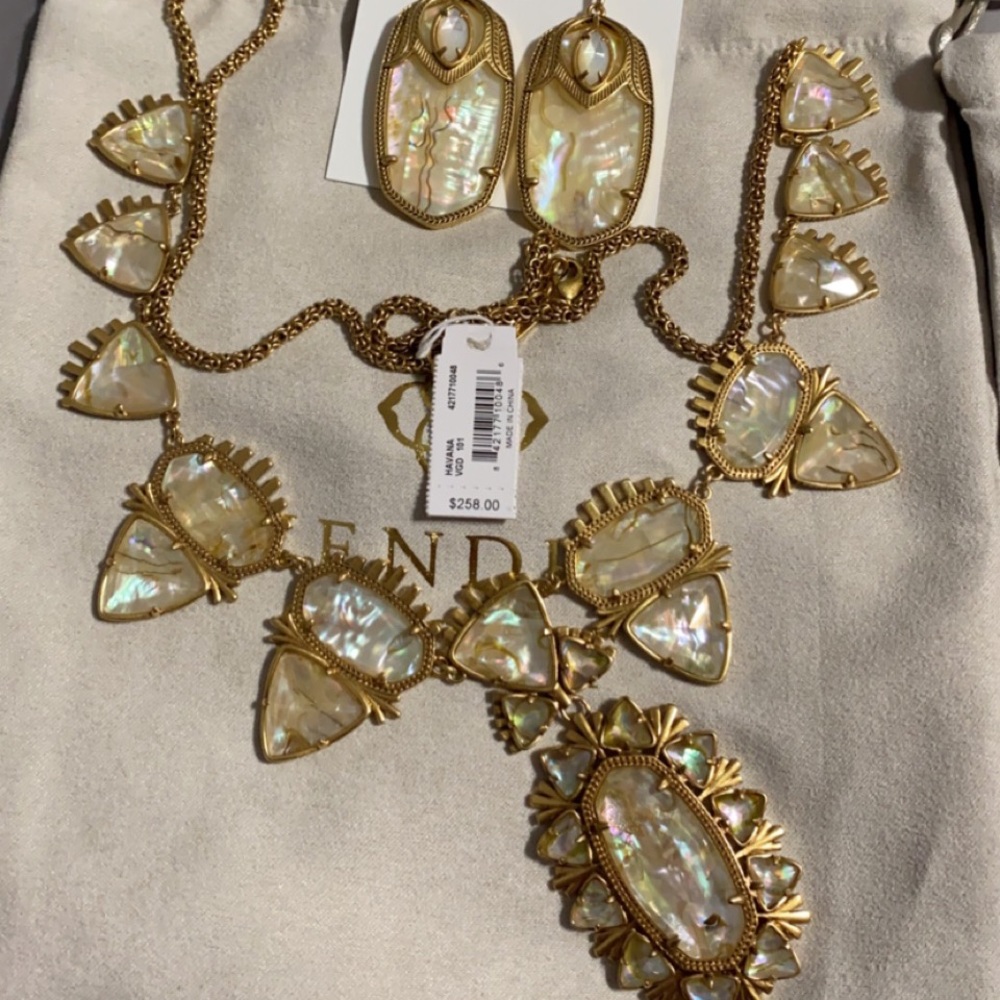 Kendra Scott antique gold havana